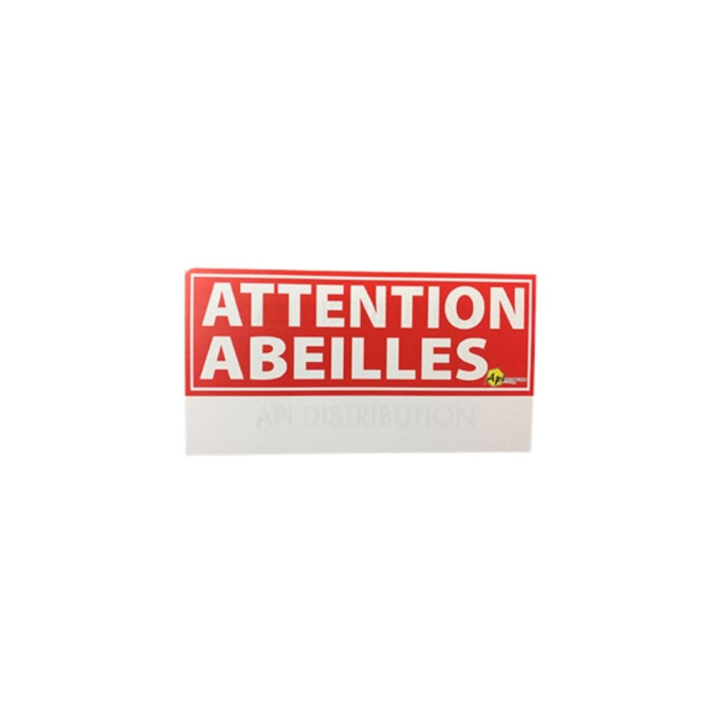 Panneau attention l'abeille