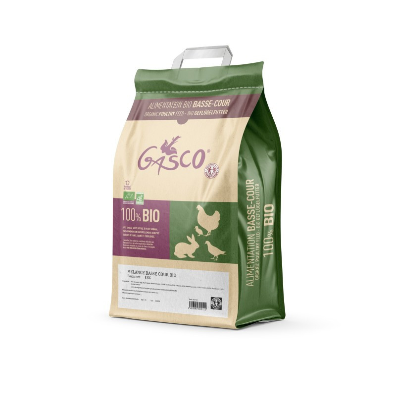 Mélange basse-cour bio 8kg - Gasco