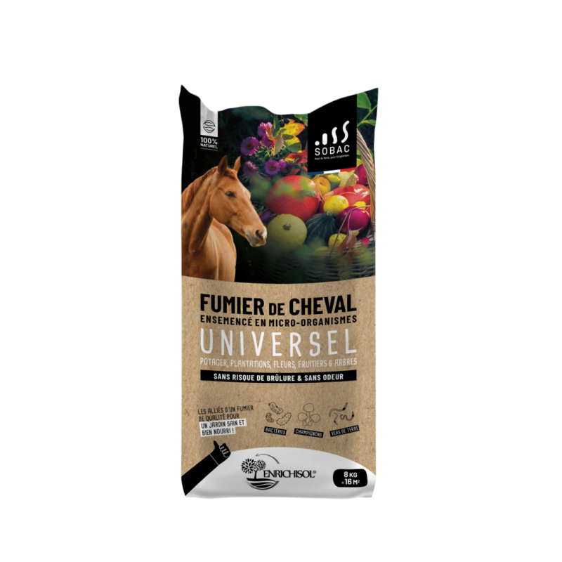 Fumier de cheval enrichisol - Sobac