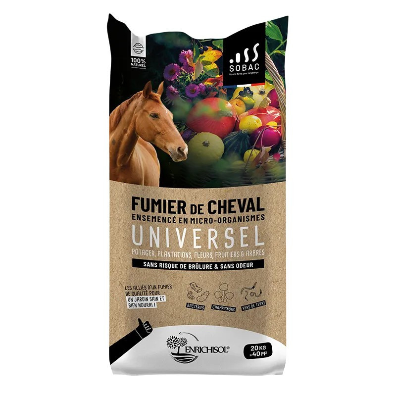 Fumier de cheval enrichisol - Sobac