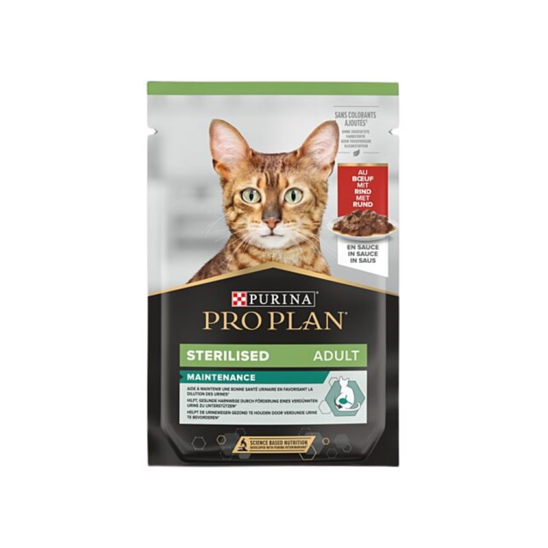 Cat wet sterilised boeuf 85gr - Purina