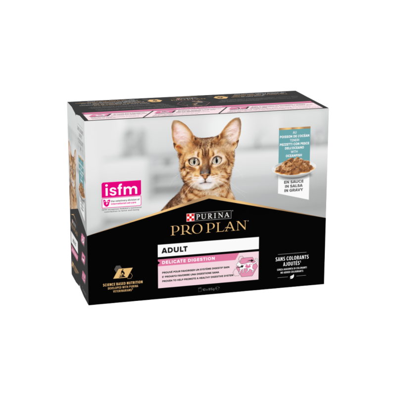 Cat wet delicate poisson 10x85gr - Purina
