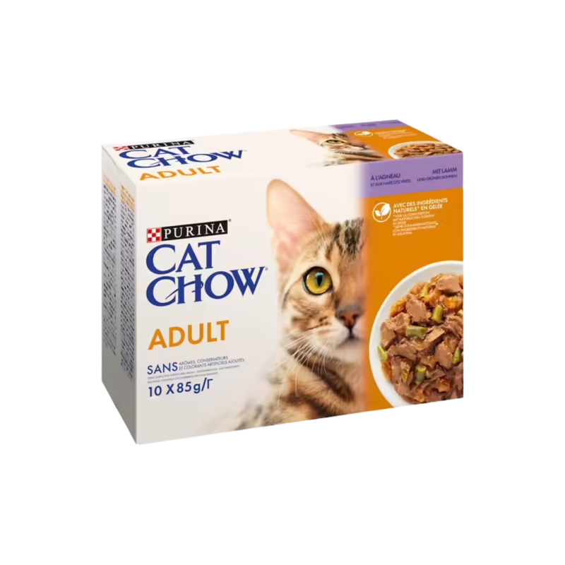 Cat show adult agneau 10x85gr - Purina