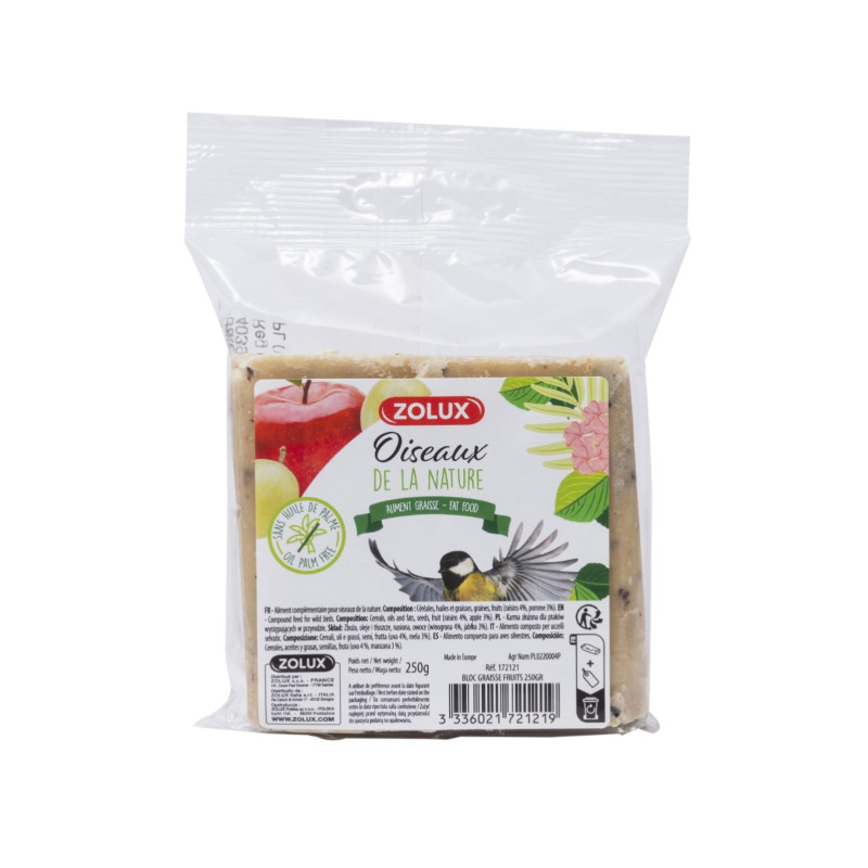 Bloc de graisse fruits 250gr