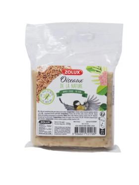 Bloc de graisse avec vers de farine 250gr