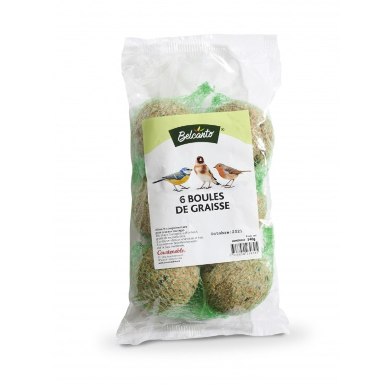 Boules de graisse avec filet 6x90gr